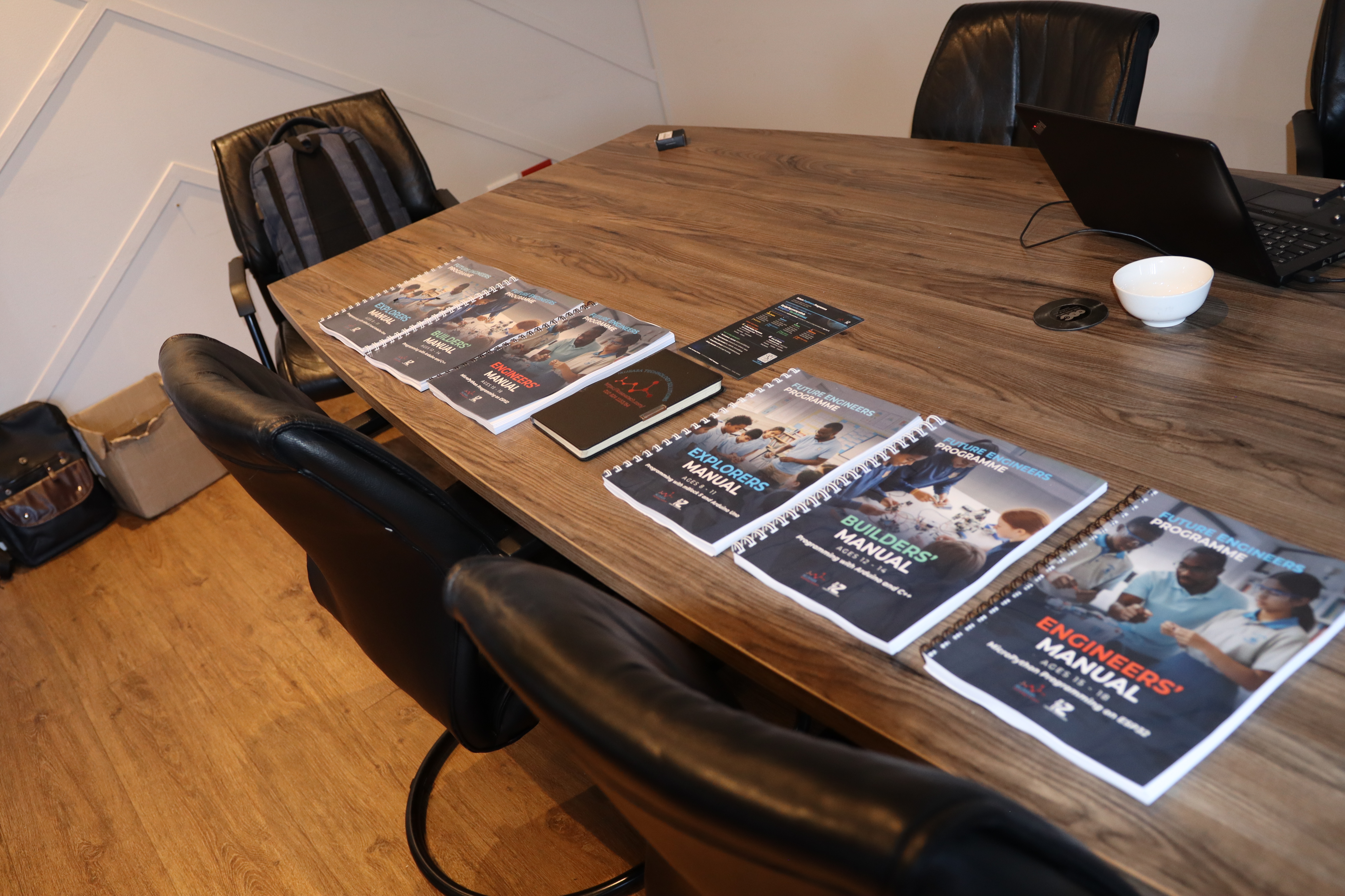 Curriculum manuals on display
